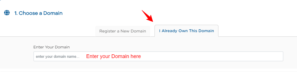 HostGator domain already have