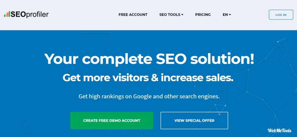 SEOProfiler Complete SEO software solution home