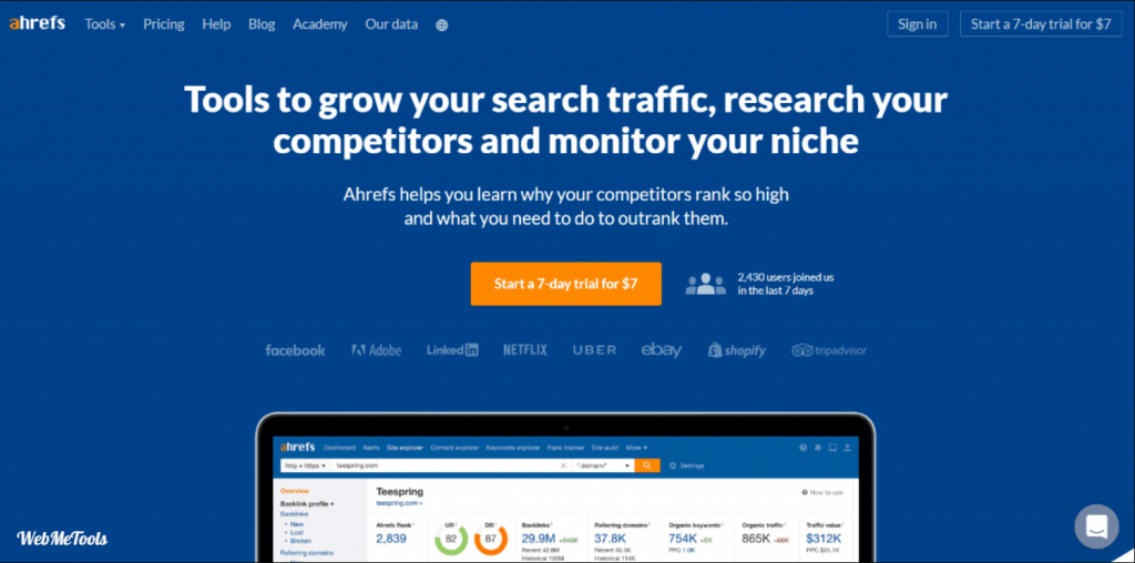 ahrefs keyword explorer
