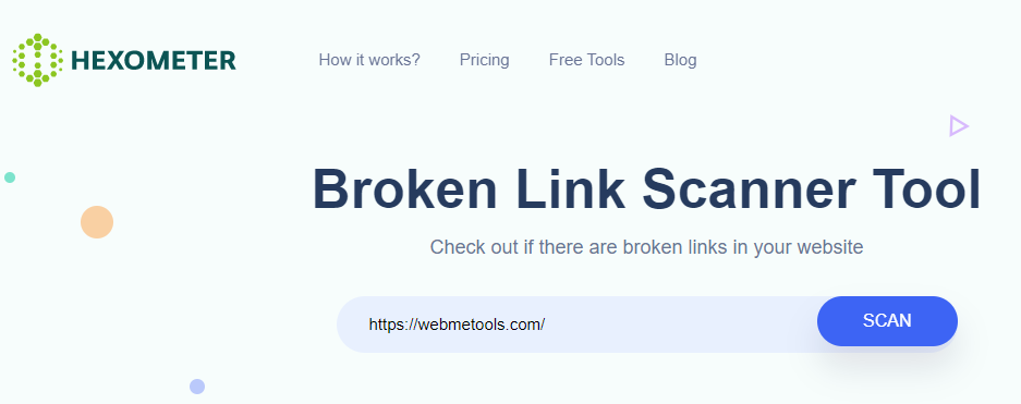 Broken Links Scanner HexoMeter Dead links