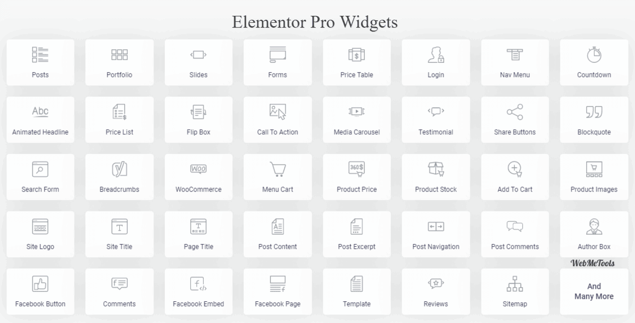 Elementor Pro Widgets