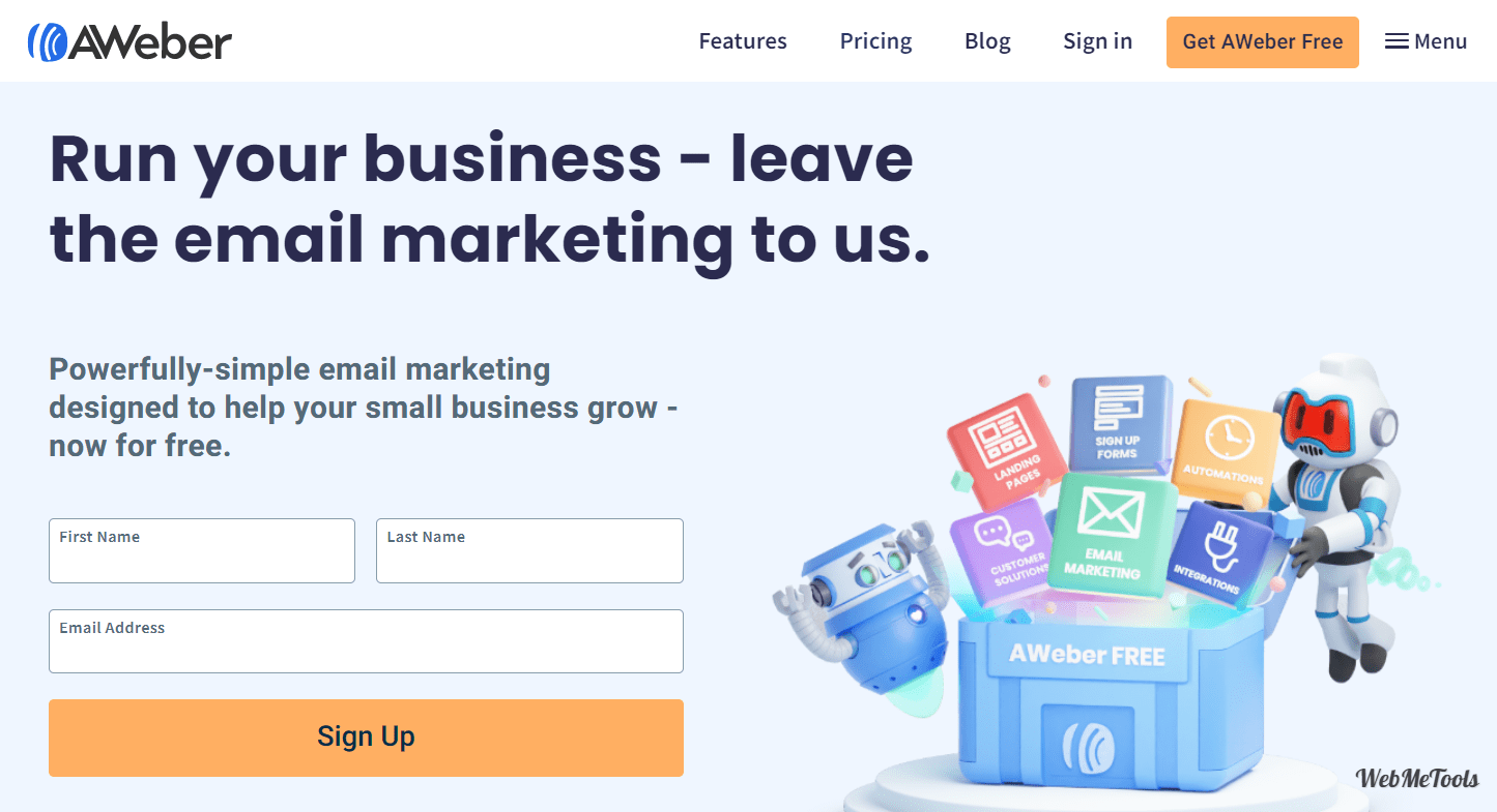 AWeber Email Marketing home