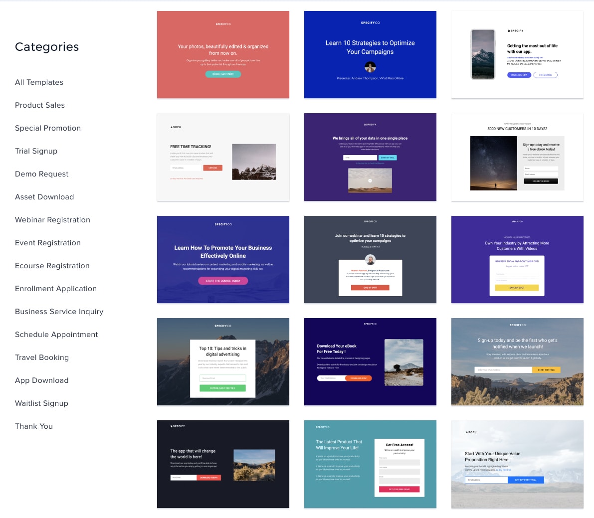 Instapage landing page templates review