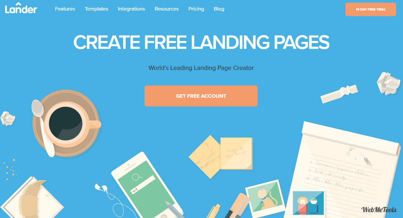 Landing Page Software LanderApp home