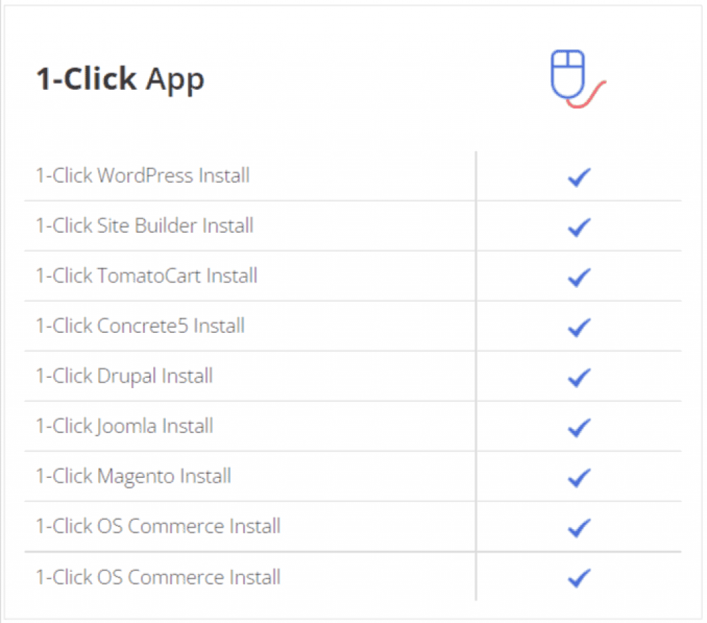 Just Host-1 click install apps