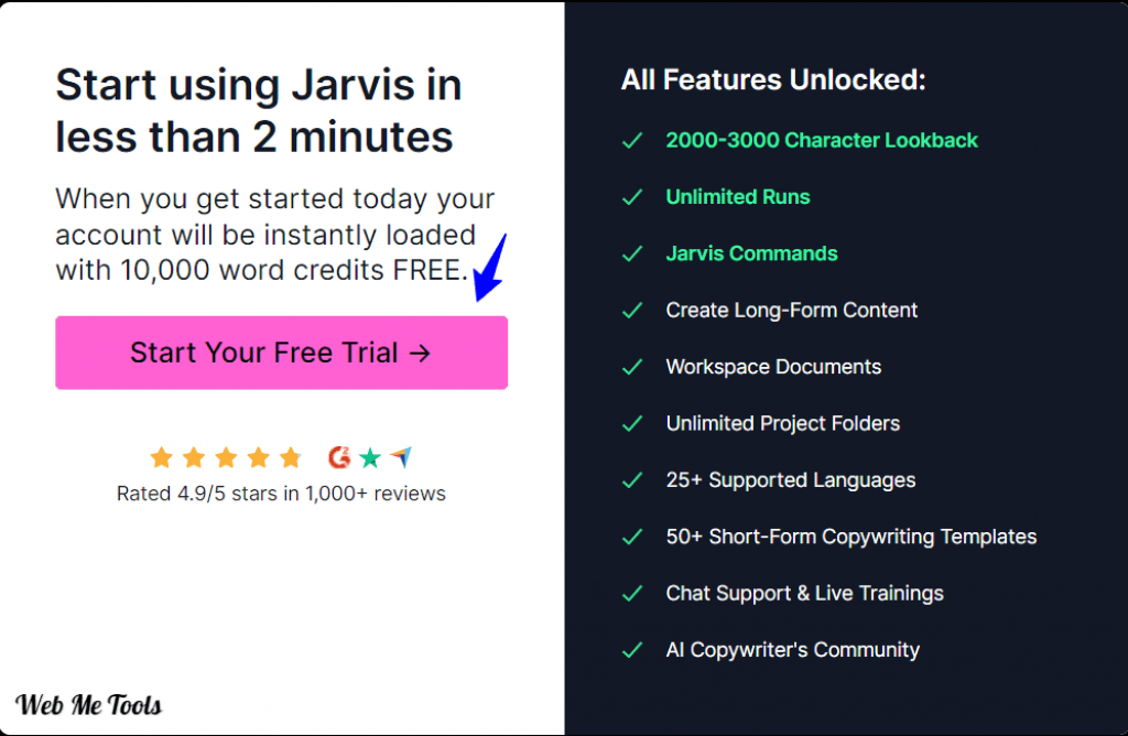 Start Jarvis trial
