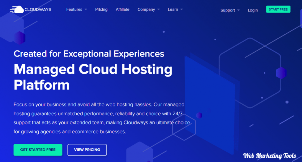 Cloudways Hosting Platform home