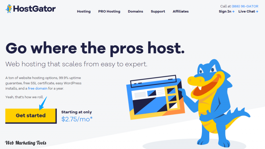 HostGator Hosting home page new