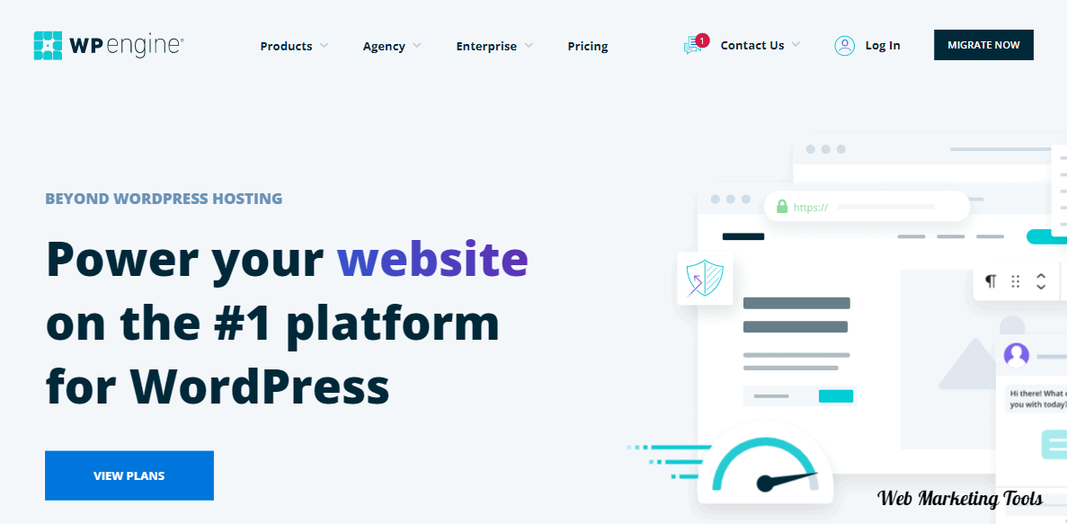 WP Engine Hosting Home Page