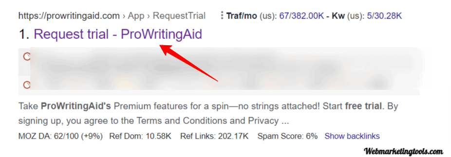 prowritingaid-free trial Google Search