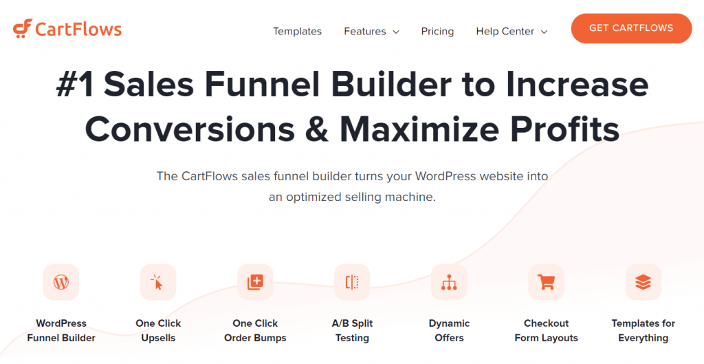 CartFlows Sales Funnel Builder Home