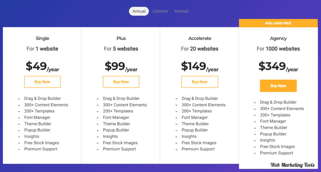 Visual Composer Pricing Plans New
