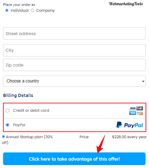 Systeme-io payment methods 