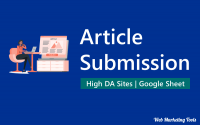 200+ Free High DA & Dofollow Article Submission Sites 2022