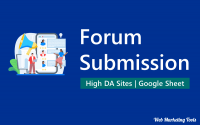 500+ Forum Submission Sites List (Category Wise, Do-Follow, Free & High PR )