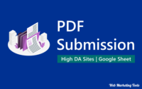 Top Free PDF Submission Sites and High DA PA PDF Submission Sites List 2024