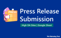 200+ Press Release Submission Sites 2024 [Instant Approval]